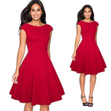 Elegant Red Summer Dress